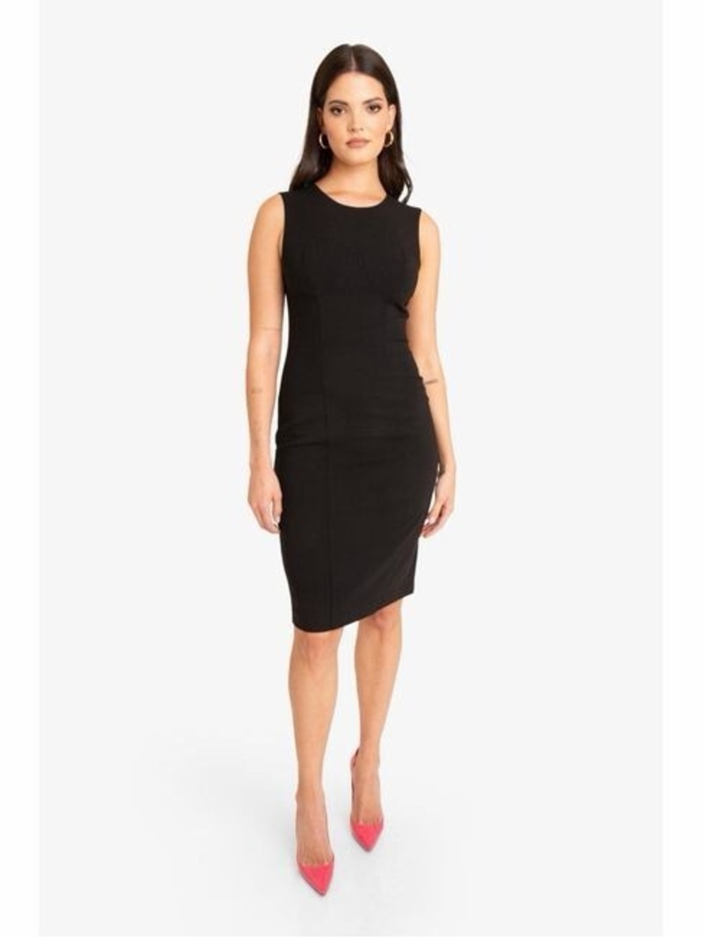 Black Halo Black Sleeveless Sheath Dress